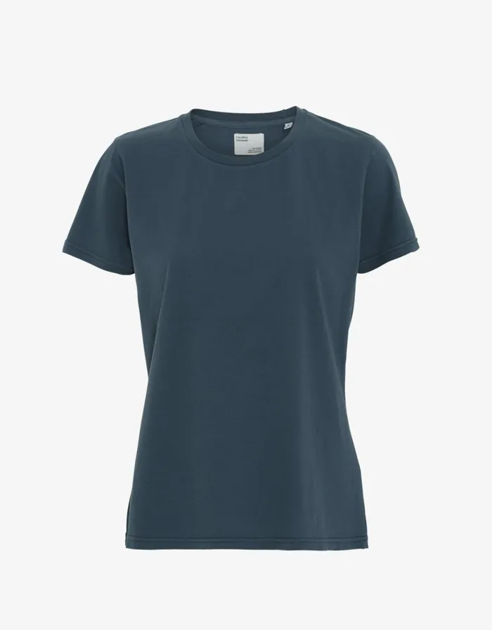 Women Women Light Organic Tee Petrol Blue Colorful Standard TShirts