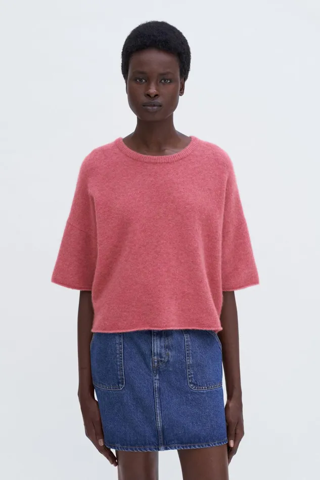 Women Yak Tee Light Raspberry Filippa K Knitwear