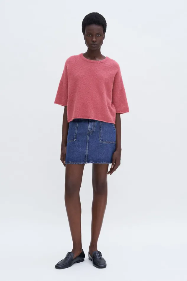 Women Yak Tee Light Raspberry Filippa K Knitwear