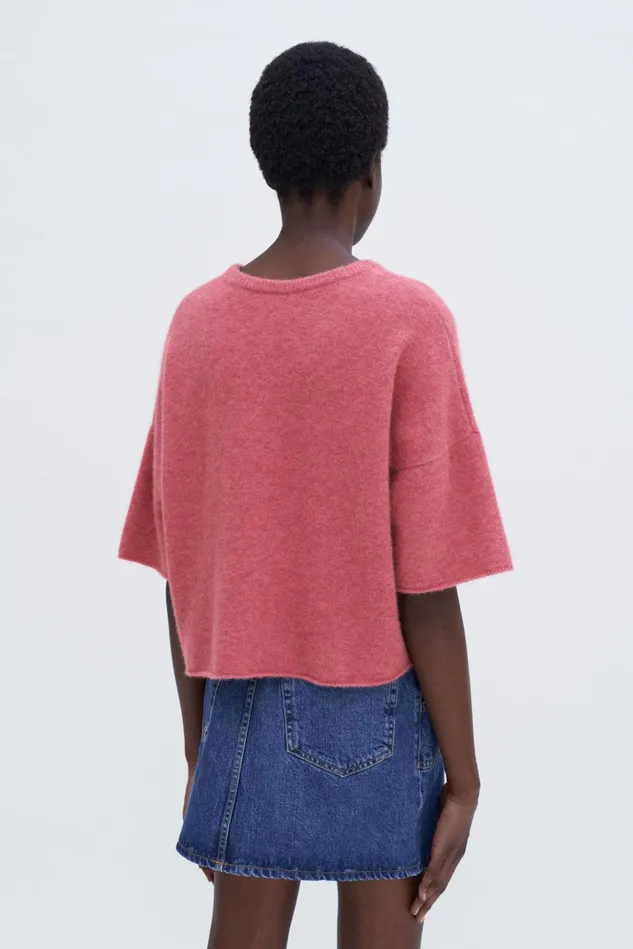 Women Yak Tee Light Raspberry Filippa K Knitwear