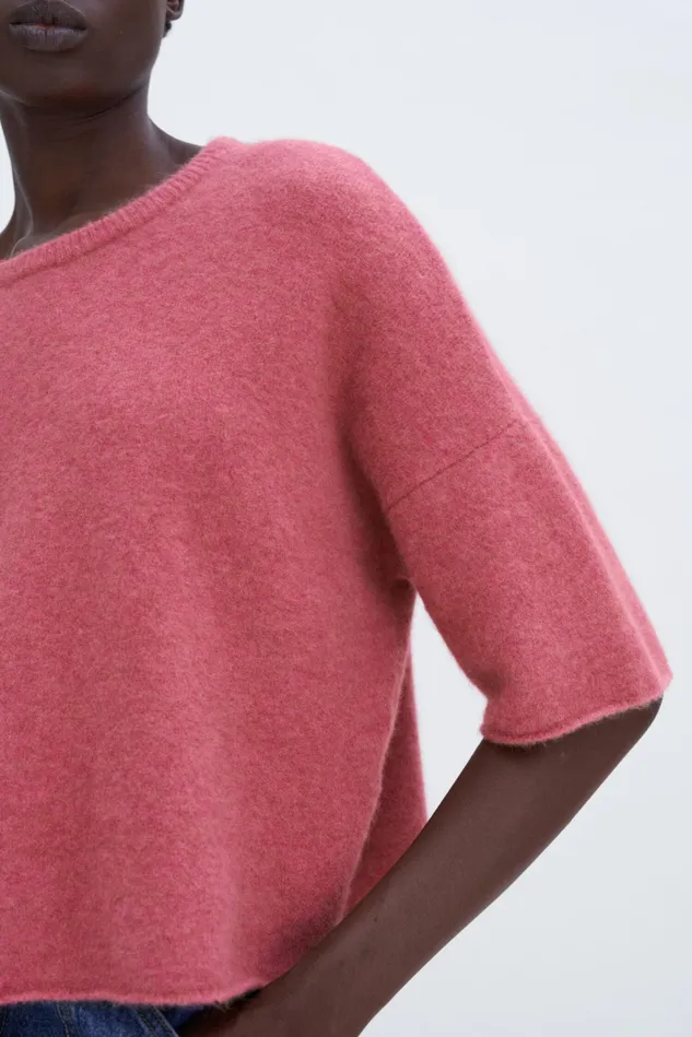 Women Yak Tee Light Raspberry Filippa K Knitwear