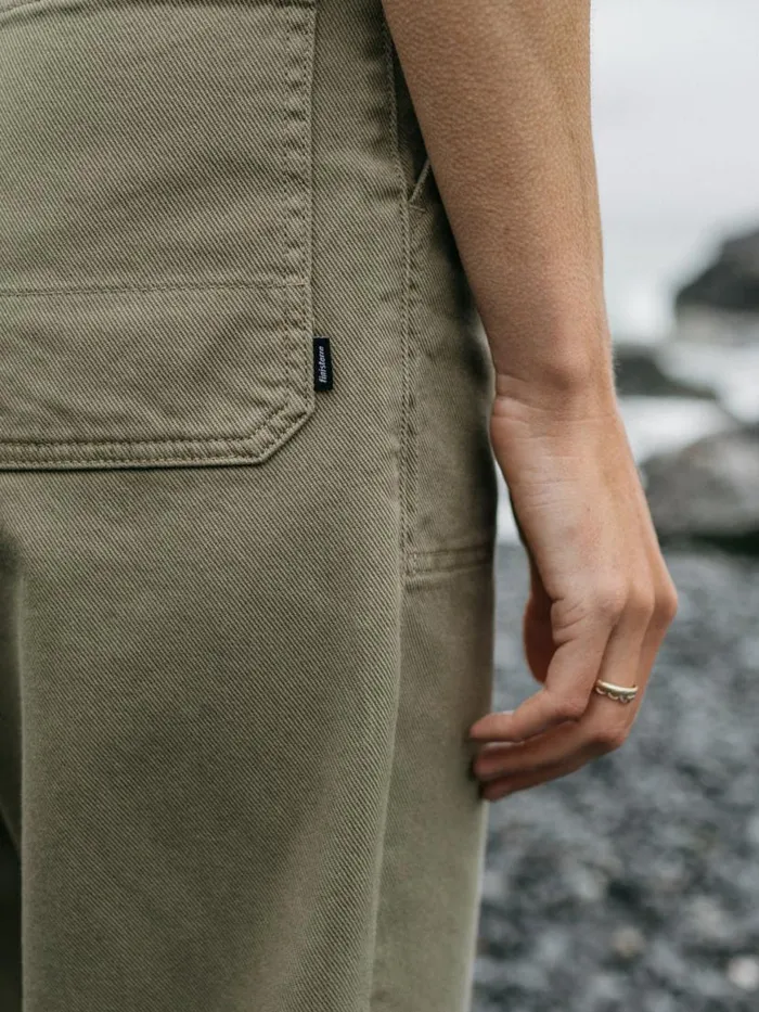 Women Yarrel Canvas Trouser Willow Green Finisterre Trousers and Leggings