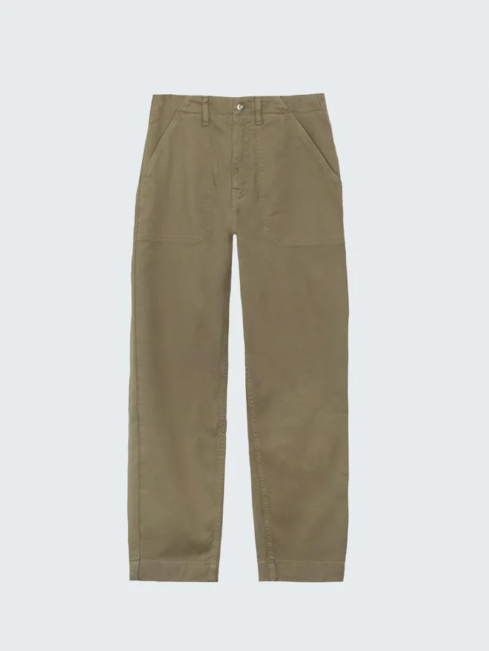 Women Yarrel Canvas Trouser Willow Green Finisterre Trousers and Leggings
