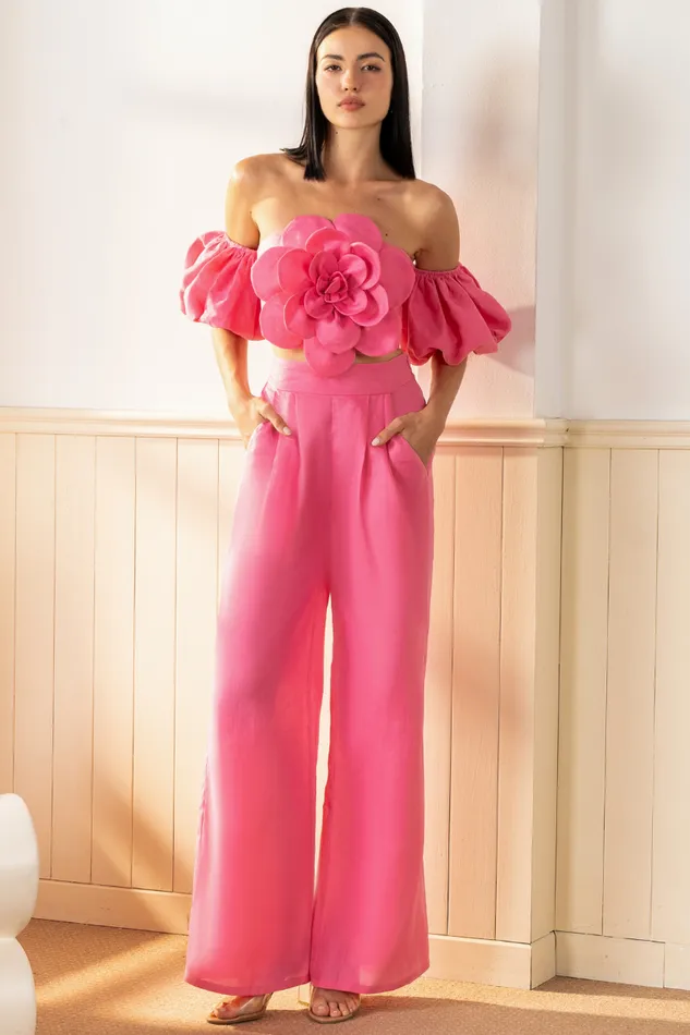 Women YUMI KIM Bottoms BLISS LINEN PANT Pink Linen
