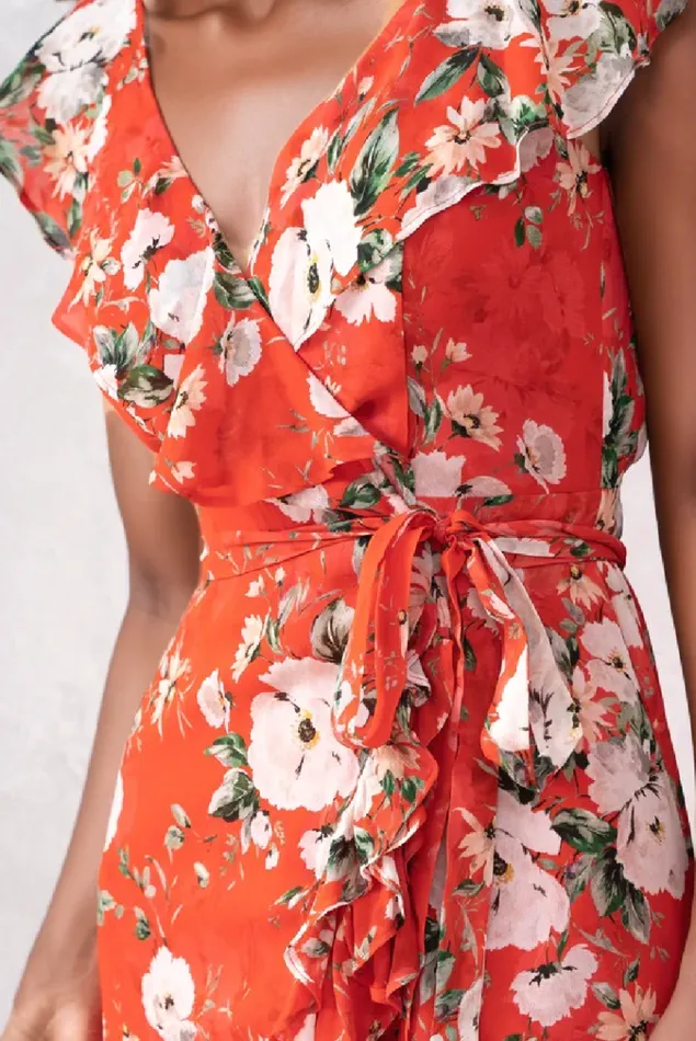 Women YUMI KIM Dresses TILDA MAXI DRESS Breezy Bay Red