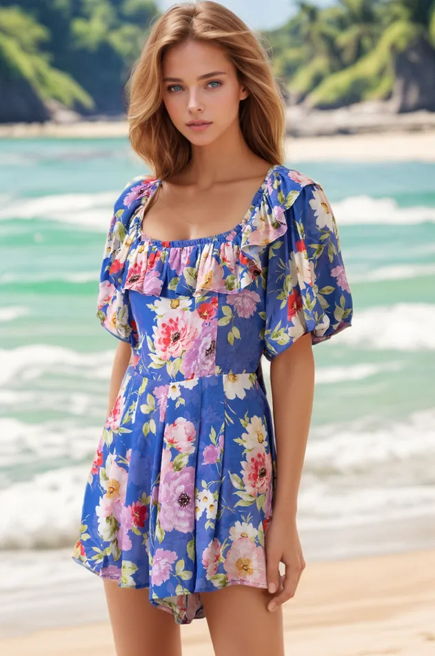 Women YUMI KIM Jumpsuits and Rompers DODI ROMPER Miami Magic Royal
