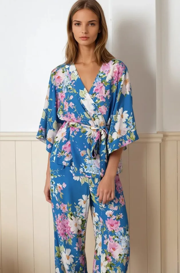 Women YUMI KIM Tops MIRANDA KIMONO TOP Soft Kiss Royal