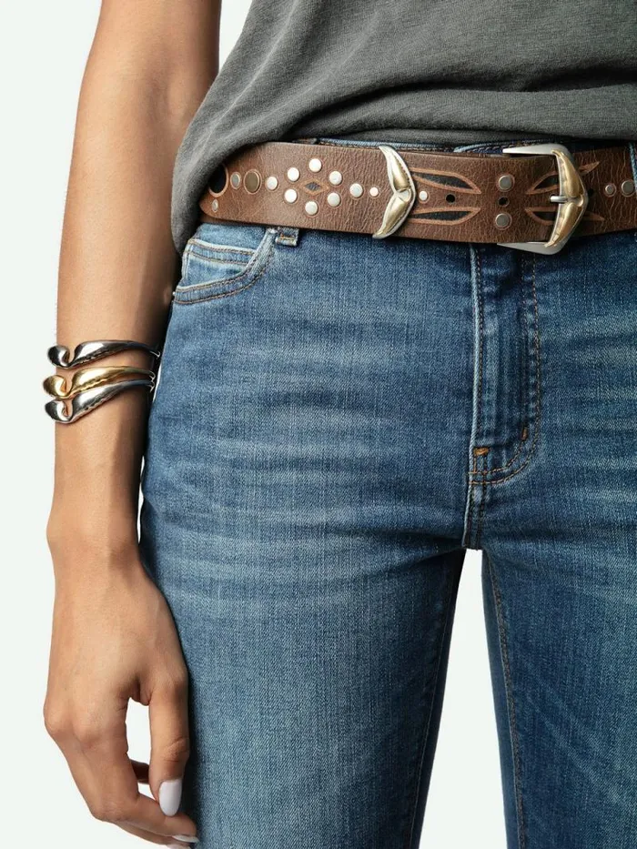 Women Zadig and Voltaire Belts Jane Belt Heritage Women Zadig and Voltaire Belts Jane Belt Heritage