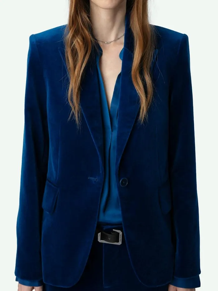 Women Zadig and Voltaire Blazers Vavy Velvet Blazer Overseas