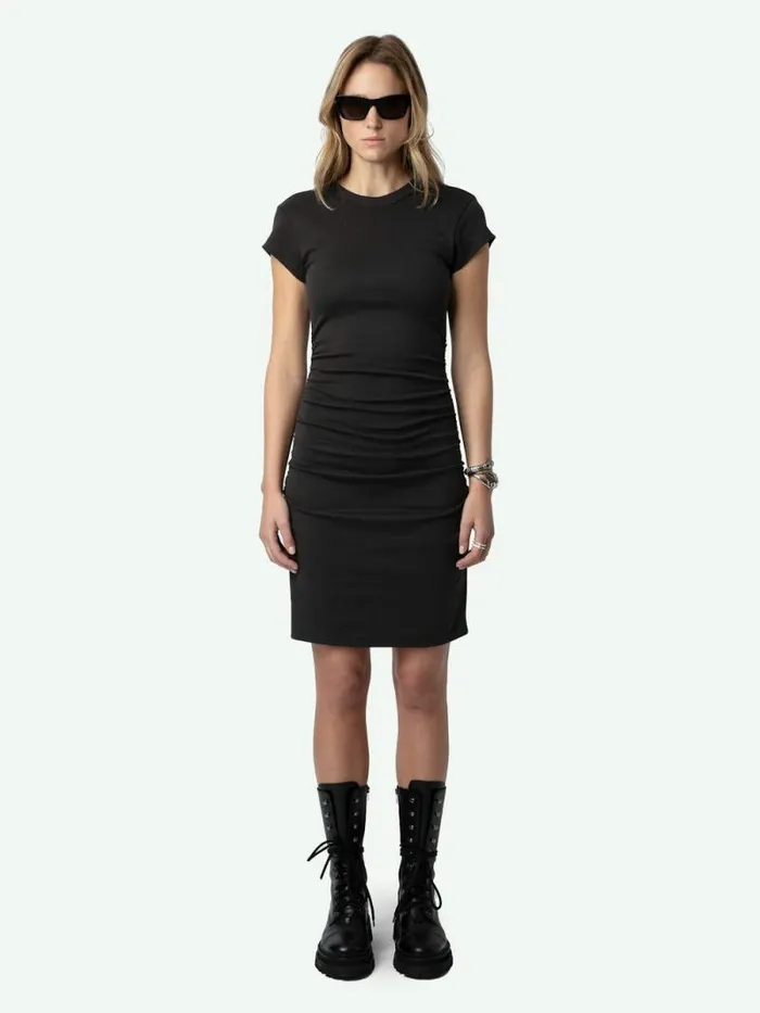 Women Zadig and Voltaire Dresses and Skirts Aida Studs Dress Carbone