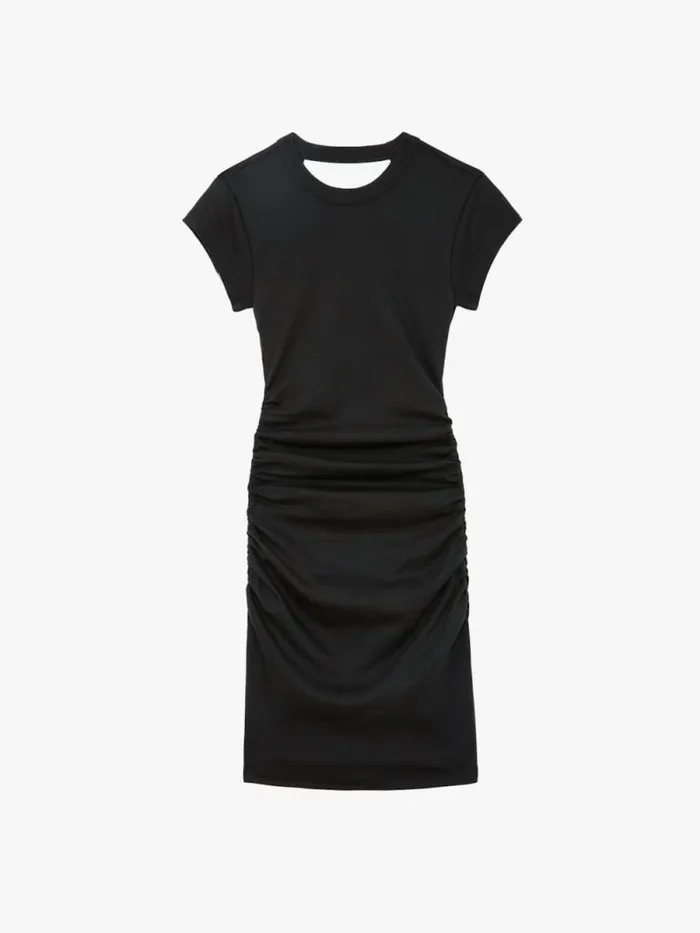 Women Zadig and Voltaire Dresses and Skirts Aida Studs Dress Carbone
