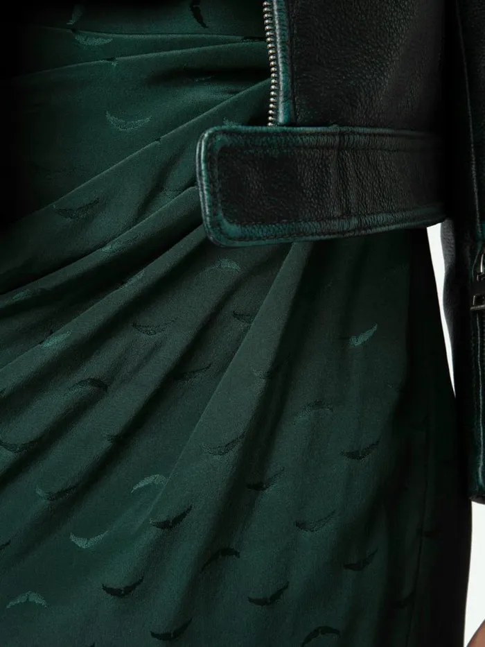 Women Zadig and Voltaire Dresses and Skirts Jamelia Silk Jacquard Wings Skirt Peaks Women Zadig and Voltaire Dresses and Skirts Jamelia Silk Jacquard Wings Skirt Peaks