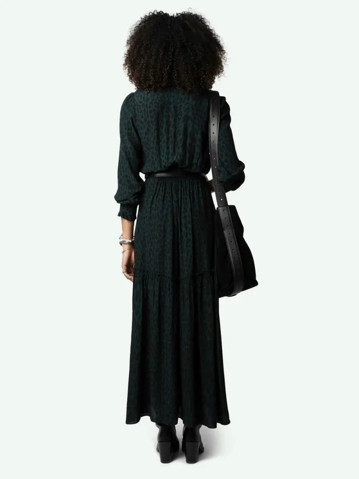 Women Zadig and Voltaire Dresses and Skirts Rabella Leopard Dress Peaks