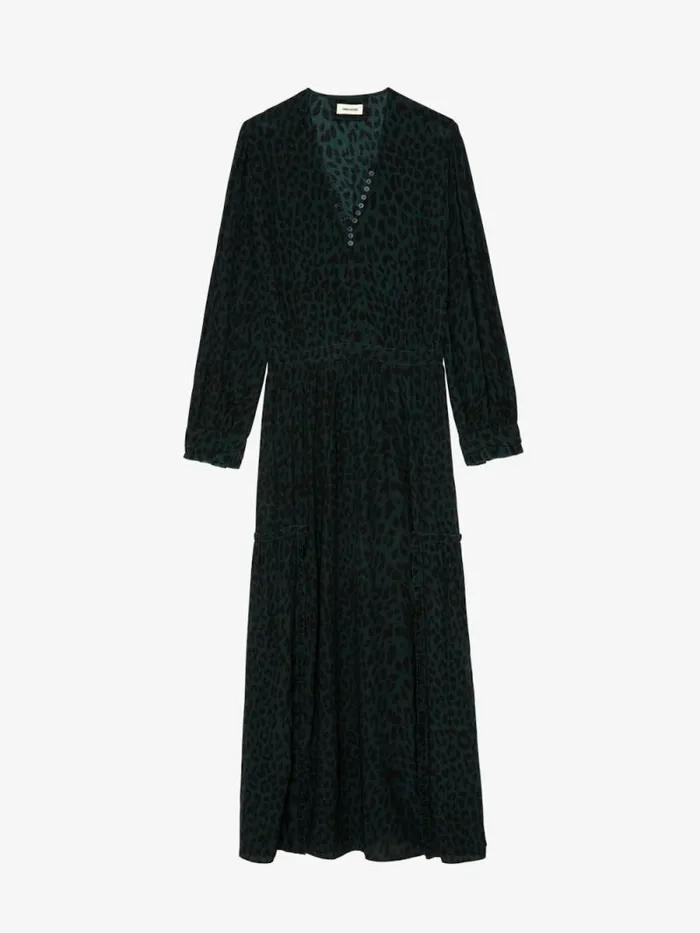 Women Zadig and Voltaire Dresses and Skirts Rabella Leopard Dress Peaks