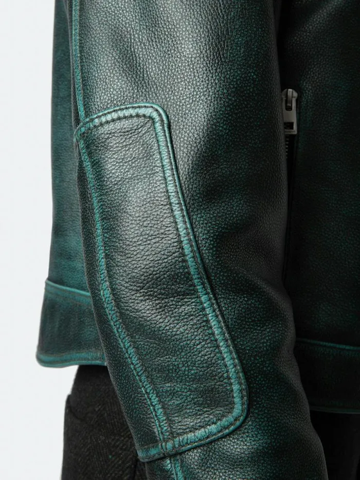 Women Zadig and Voltaire Jackets and Coats Loupa Leather Jacket Peaks Women Zadig and Voltaire Jackets and Coats Loupa Leather Jacket Peaks
