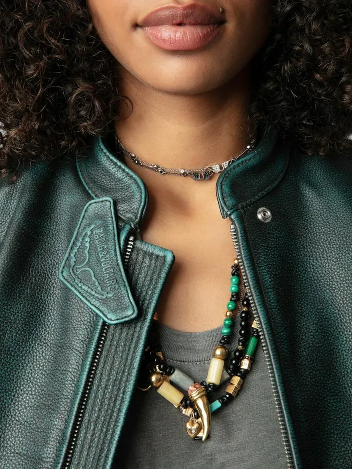 Women Zadig and Voltaire Jackets and Coats Loupa Leather Jacket Peaks Women Zadig and Voltaire Jackets and Coats Loupa Leather Jacket Peaks