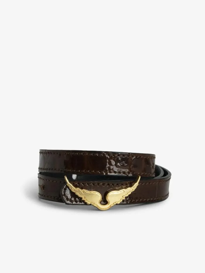 Women Zadig and Voltaire Jewelry Rock Leather Bracelet Bonny