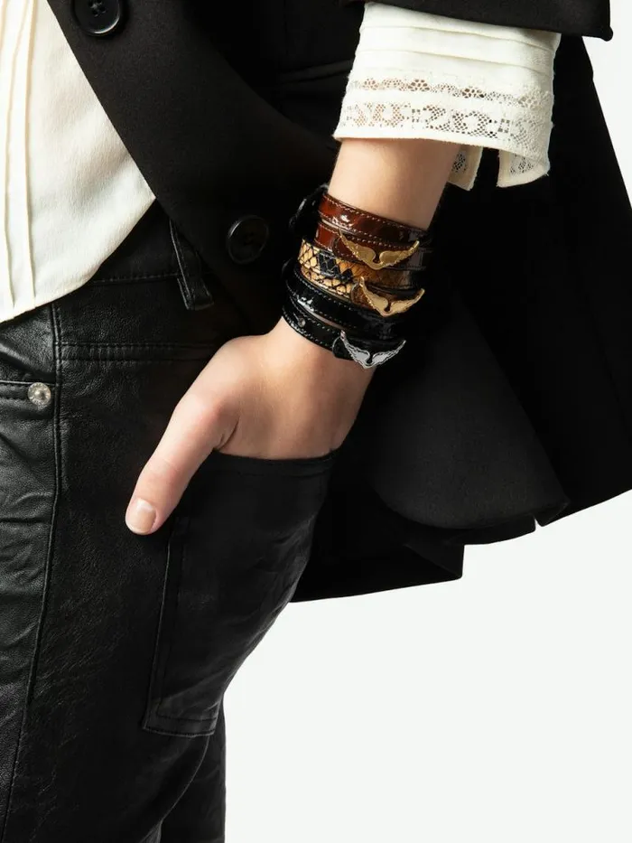 Women Zadig and Voltaire Jewelry Rock Leather Bracelet Bonny Women Zadig and Voltaire Jewelry Rock Leather Bracelet Bonny