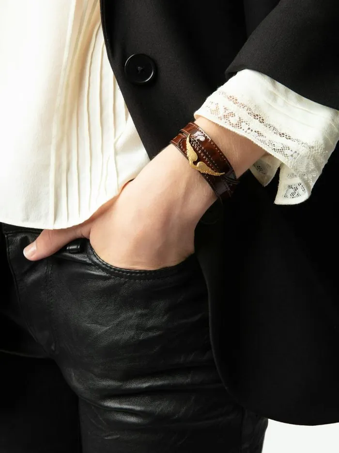 Women Zadig and Voltaire Jewelry Rock Leather Bracelet Bonny Women Zadig and Voltaire Jewelry Rock Leather Bracelet Bonny