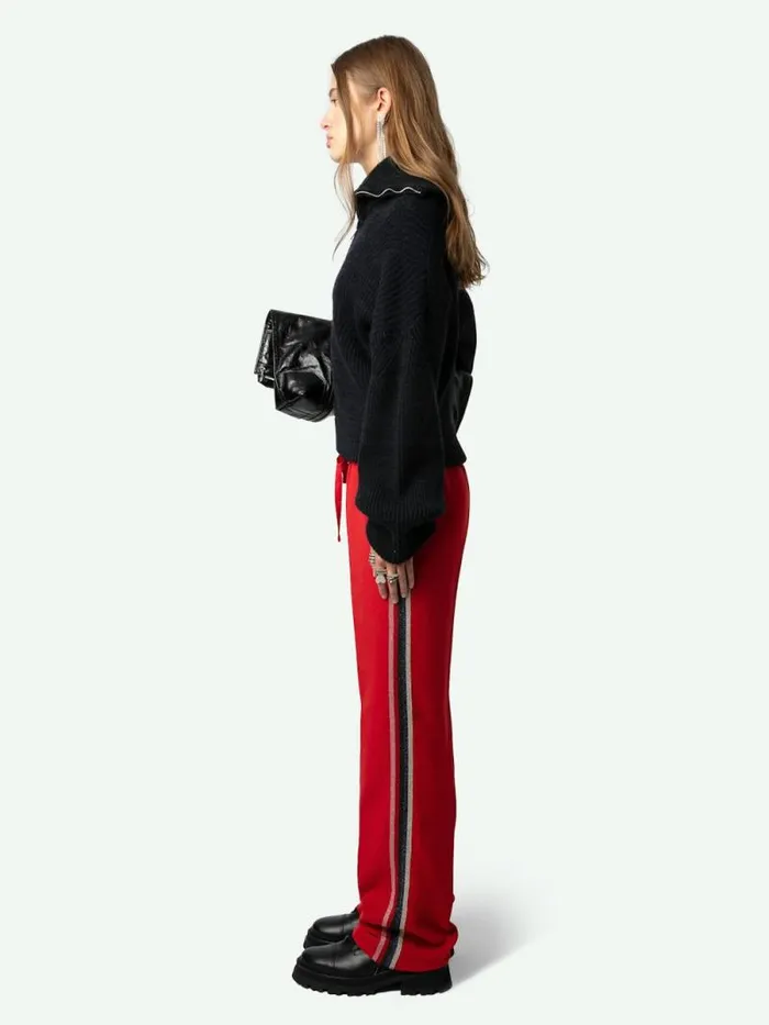 Women Zadig and Voltaire Pants and Shorts Pomy Pants Crimson