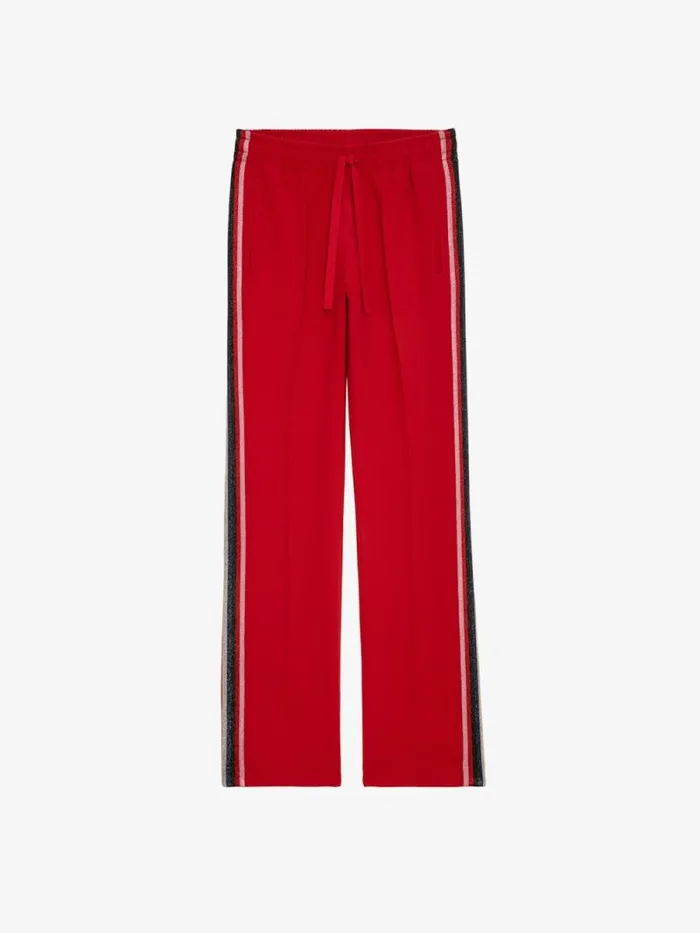 Women Zadig and Voltaire Pants and Shorts Pomy Pants Crimson