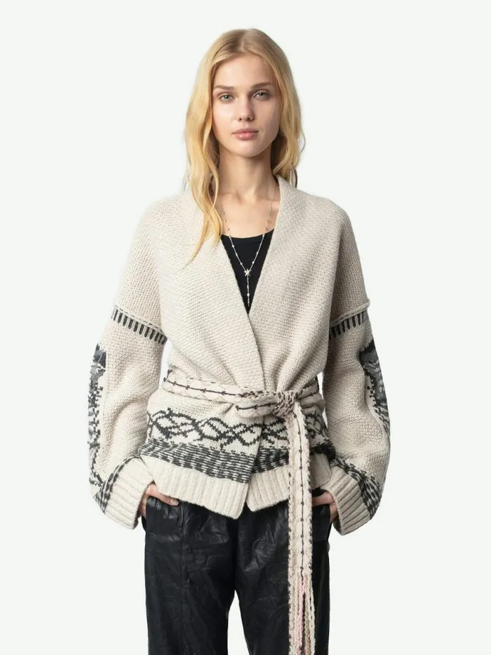 Women Zadig and Voltaire Sweaters and Cardigans Aspen Cardigan Erable Women Zadig and Voltaire Sweaters and Cardigans Aspen Cardigan Erable