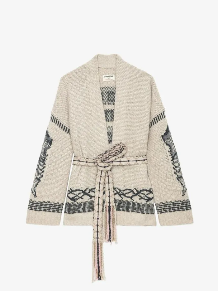 Women Zadig and Voltaire Sweaters and Cardigans Aspen Cardigan Erable Women Zadig and Voltaire Sweaters and Cardigans Aspen Cardigan Erable