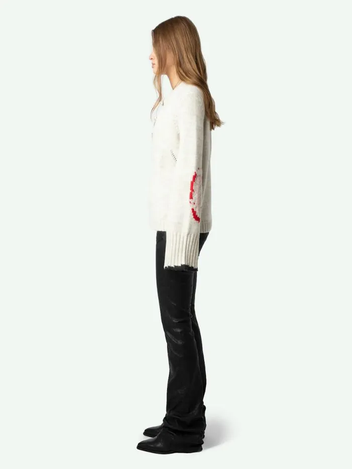Women Zadig and Voltaire Sweaters and Cardigans Halty Sweater Oatmeal