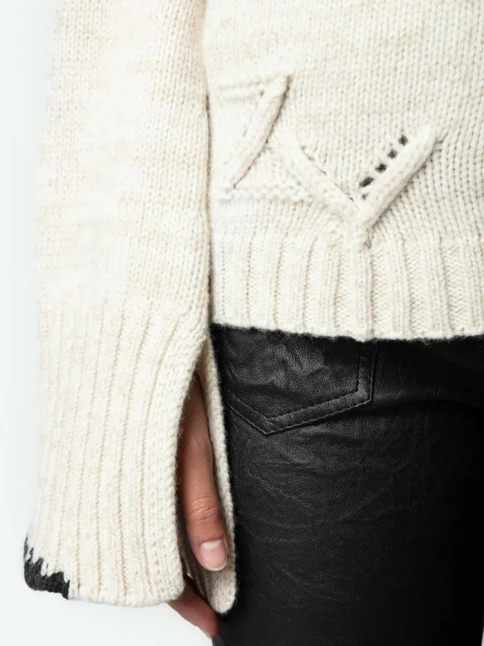 Women Zadig and Voltaire Sweaters and Cardigans Halty Sweater Oatmeal