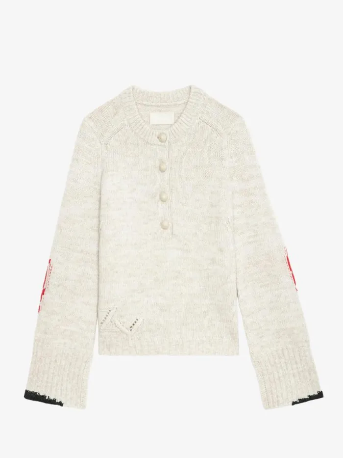Women Zadig and Voltaire Sweaters and Cardigans Halty Sweater Oatmeal
