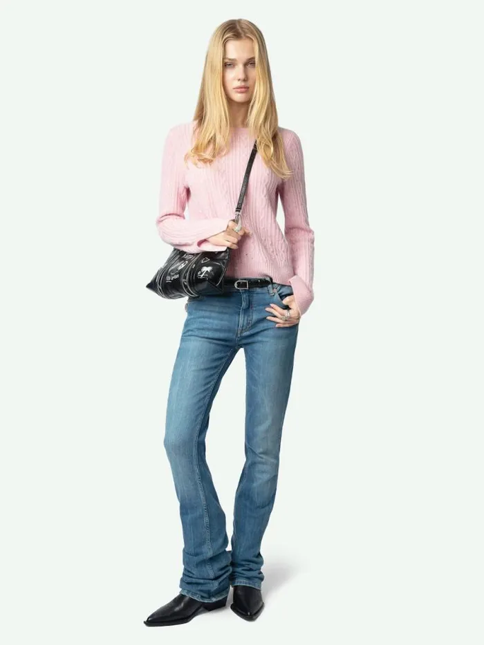 Women Zadig and Voltaire Sweaters and Cardigans Jonasson Cashmere Sweater Boudoir