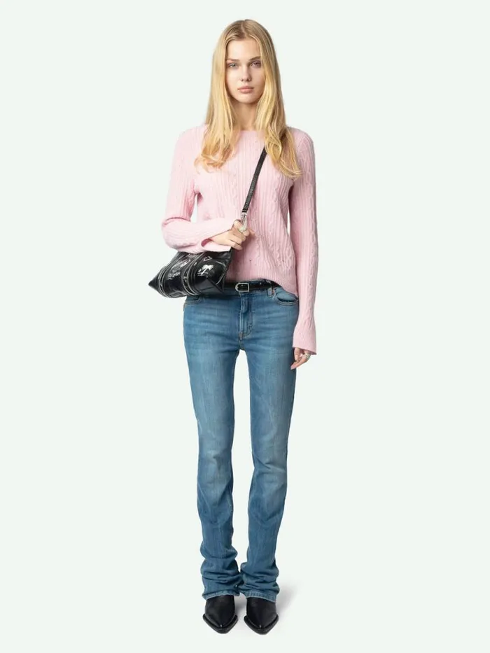 Women Zadig and Voltaire Sweaters and Cardigans Jonasson Cashmere Sweater Boudoir Women Zadig and Voltaire Sweaters and Cardigans Jonasson Cashmere Sweater Boudoir