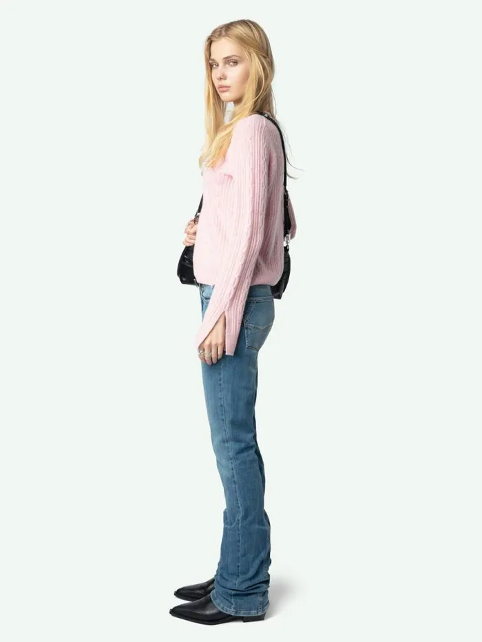 Women Zadig and Voltaire Sweaters and Cardigans Jonasson Cashmere Sweater Boudoir Women Zadig and Voltaire Sweaters and Cardigans Jonasson Cashmere Sweater Boudoir