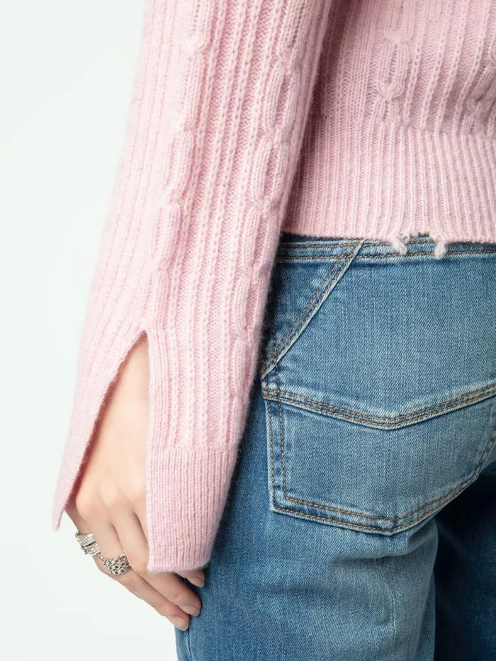 Women Zadig and Voltaire Sweaters and Cardigans Jonasson Cashmere Sweater Boudoir Women Zadig and Voltaire Sweaters and Cardigans Jonasson Cashmere Sweater Boudoir