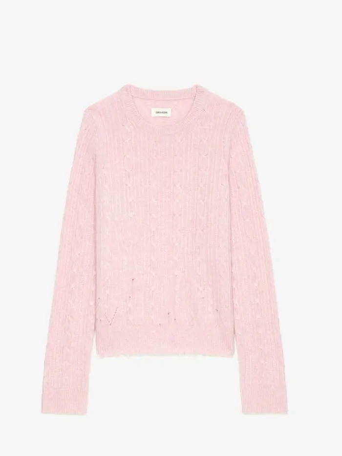 Women Zadig and Voltaire Sweaters and Cardigans Jonasson Cashmere Sweater Boudoir Women Zadig and Voltaire Sweaters and Cardigans Jonasson Cashmere Sweater Boudoir