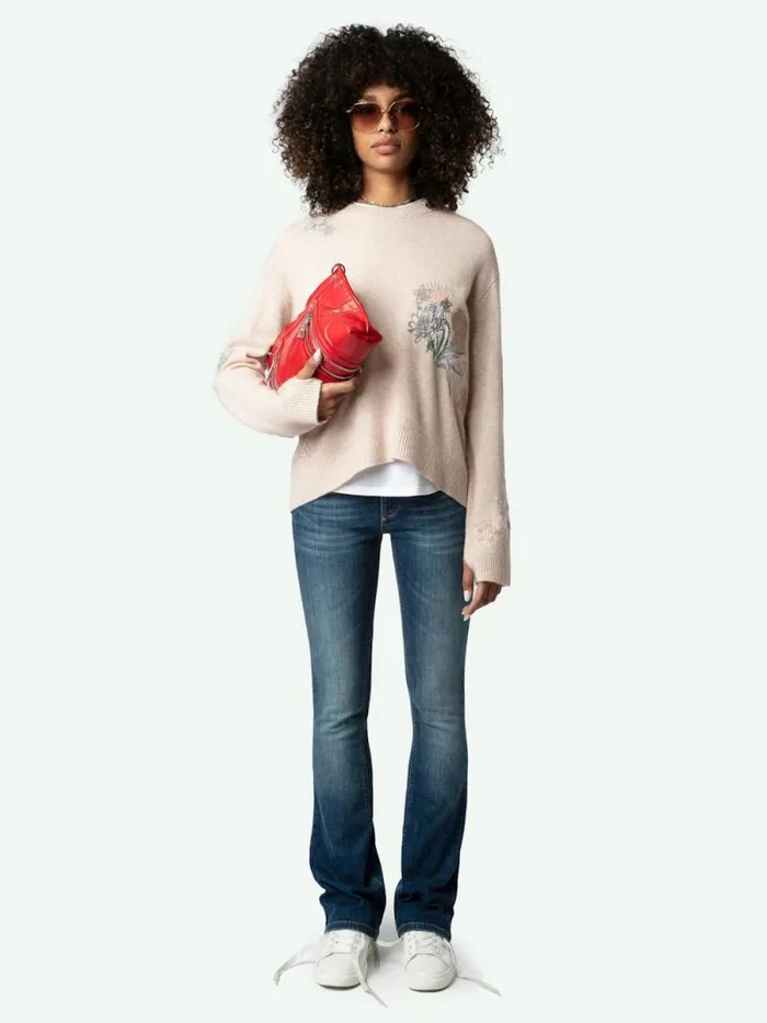 Women Zadig and Voltaire Sweaters and Cardigans Markus Cashmere Sweater Sweet