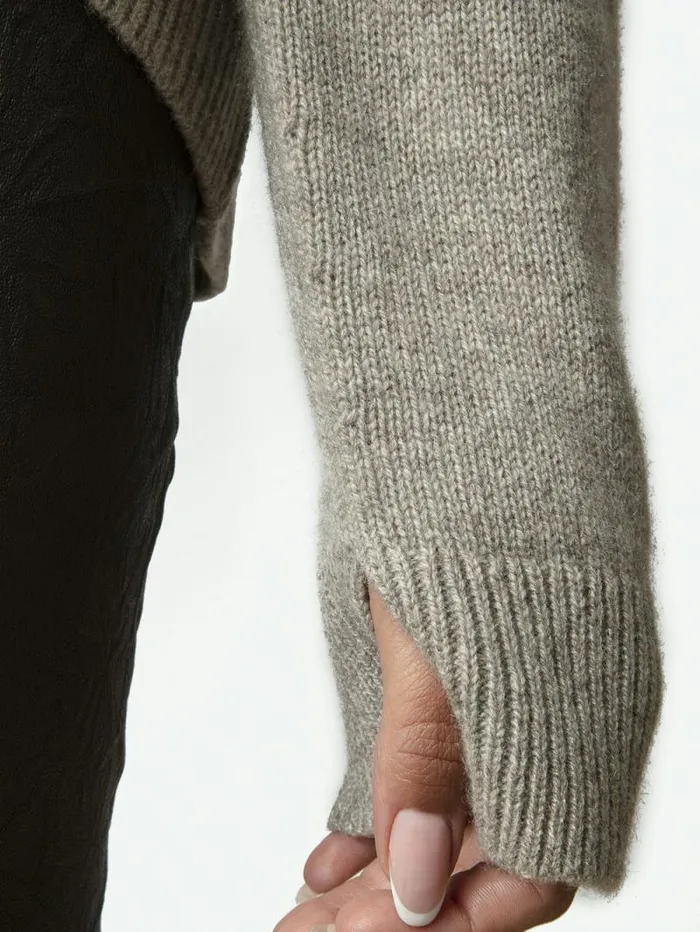 Women Zadig and Voltaire Sweaters and Cardigans Markus Stars Cashmere Sweater Latte Women Zadig and Voltaire Sweaters and Cardigans Markus Stars Cashmere Sweater Latte