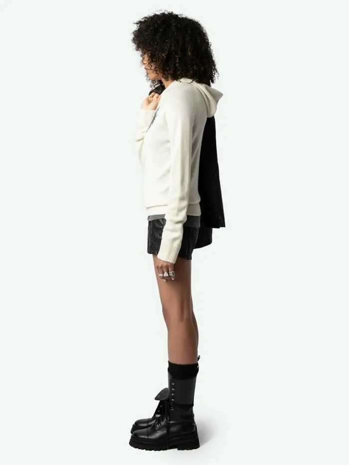 Women Zadig and Voltaire Sweaters and Cardigans Moony Cashmere Sweater Flake Women Zadig and Voltaire Sweaters and Cardigans Moony Cashmere Sweater Flake
