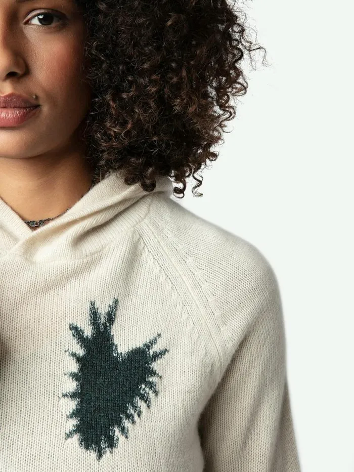 Women Zadig and Voltaire Sweaters and Cardigans Moony Cashmere Sweater Flake Women Zadig and Voltaire Sweaters and Cardigans Moony Cashmere Sweater Flake