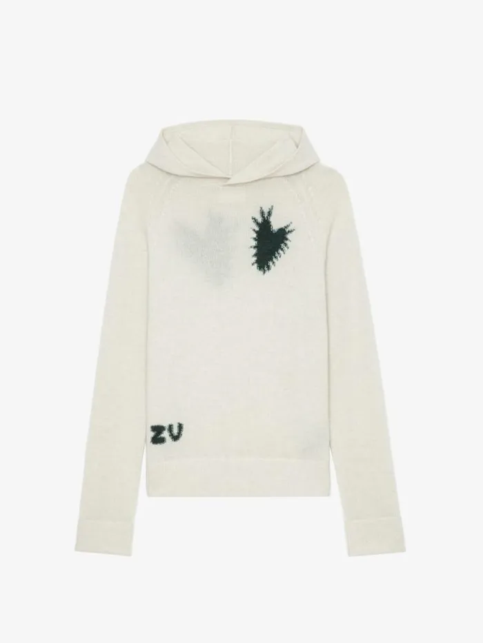 Women Zadig and Voltaire Sweaters and Cardigans Moony Cashmere Sweater Flake Women Zadig and Voltaire Sweaters and Cardigans Moony Cashmere Sweater Flake