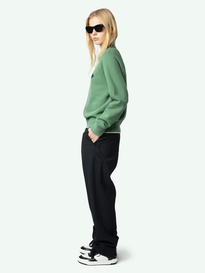 Women Zadig and Voltaire Sweatshirts and Hoodies Upper Sweatshirt Coriander Women Zadig and Voltaire Sweatshirts and Hoodies Upper Sweatshirt Coriander