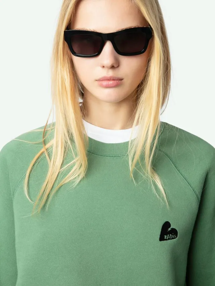 Women Zadig and Voltaire Sweatshirts and Hoodies Upper Sweatshirt Coriander Women Zadig and Voltaire Sweatshirts and Hoodies Upper Sweatshirt Coriander