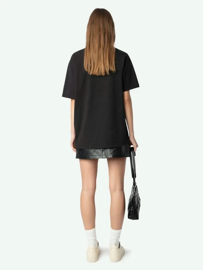 Women Zadig and Voltaire TShirts Edwin Tshirt Black