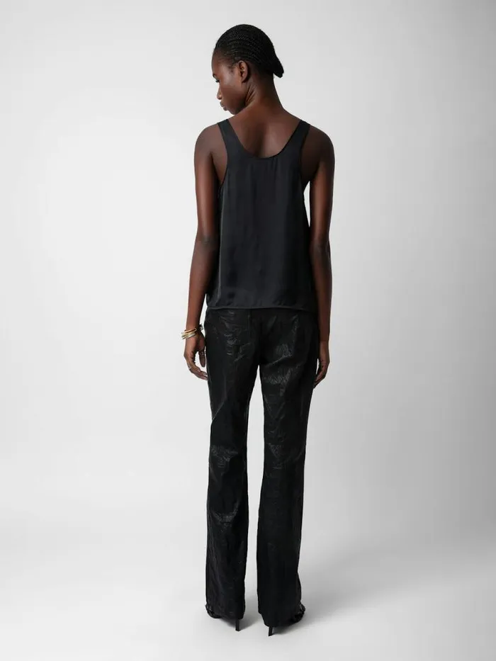Women Zadig and Voltaire Tops and Shirts Carys Satin Top Black
