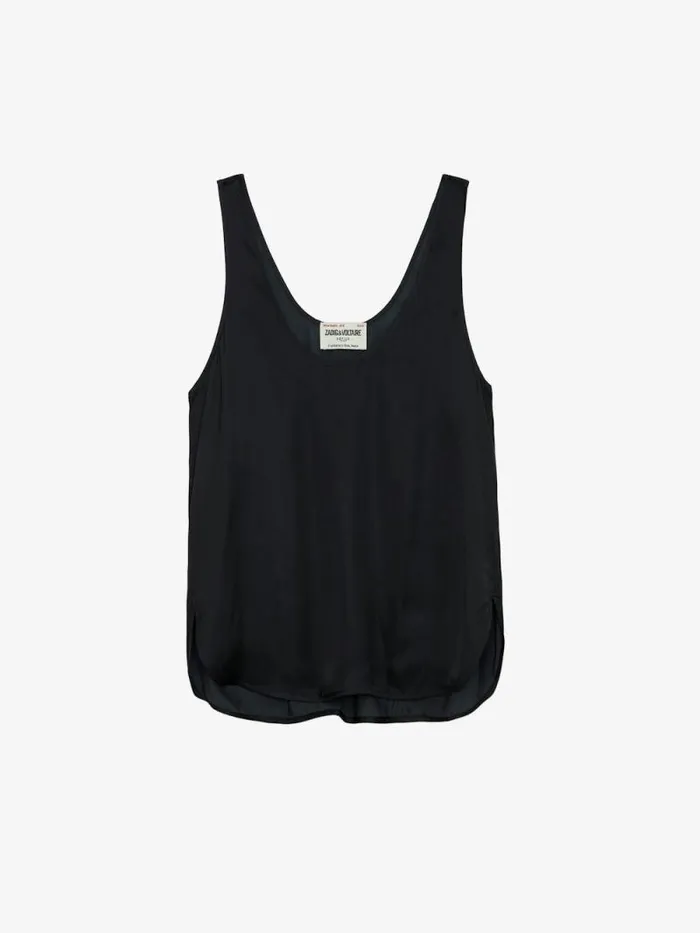Women Zadig and Voltaire Tops and Shirts Carys Satin Top Black