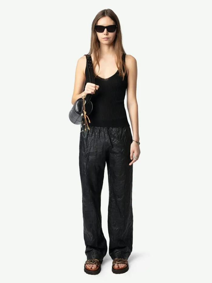 Women Zadig and Voltaire Tops and Shirts Nora Cashmere Tank Top Black