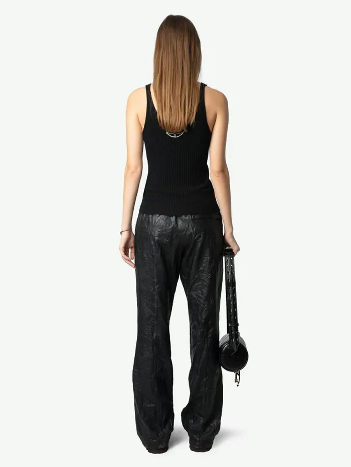 Women Zadig and Voltaire Tops and Shirts Nora Cashmere Tank Top Black Women Zadig and Voltaire Tops and Shirts Nora Cashmere Tank Top Black