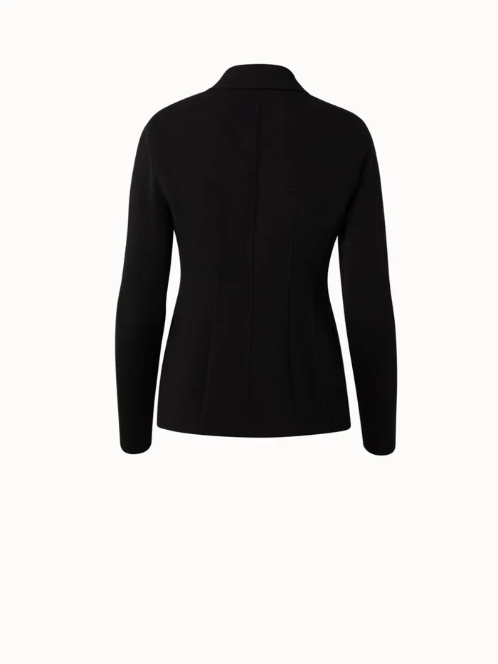 Wool DoubleFace Jacket Black Women Akris Jackets