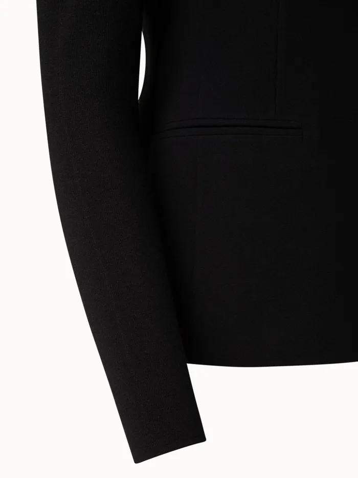 Wool DoubleFace Jacket Black Women Akris Jackets