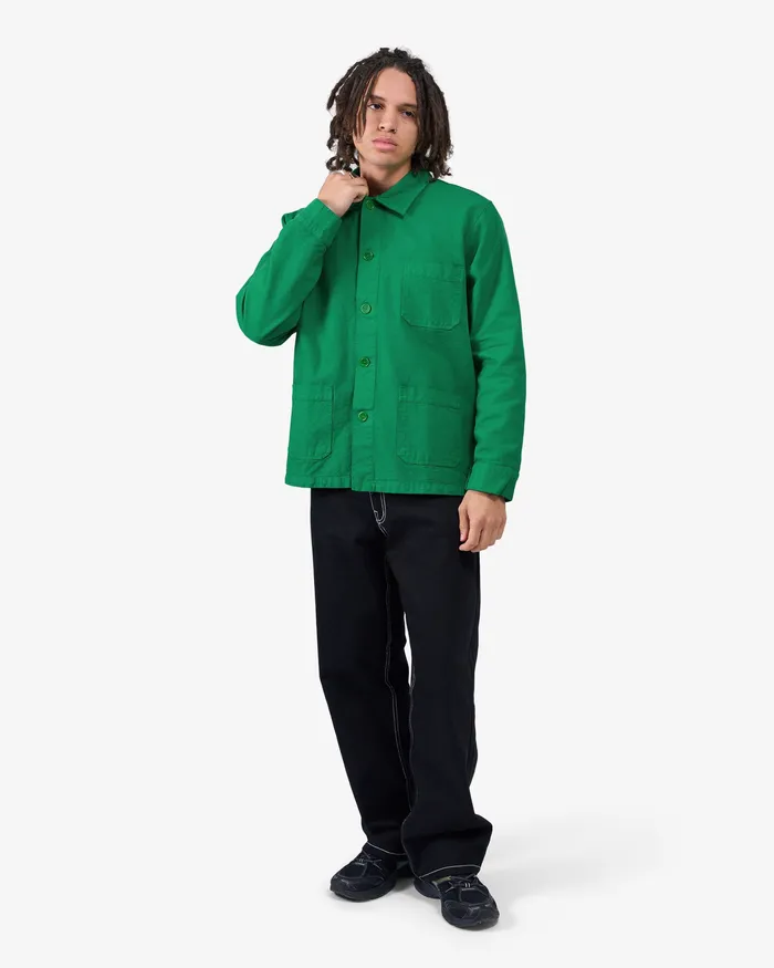 Workwear Jackets Colorfulstandard Men Organic Workwear Jacket 8211 Kelly Green